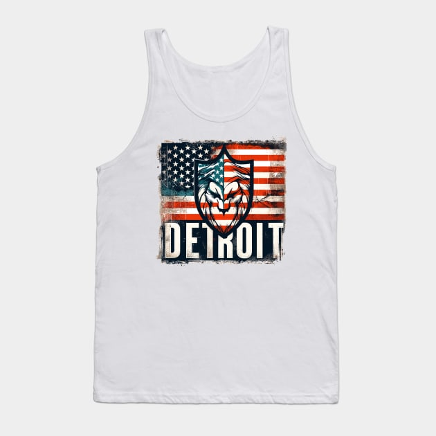 Detroit City Tank Top by Vehicles-Art